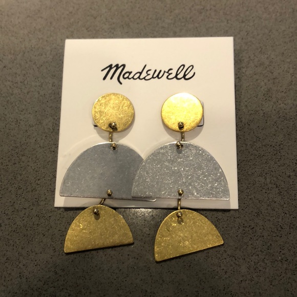 Madewell Jewelry - FINAL💵NWT Madewell silver and gold drop earrings